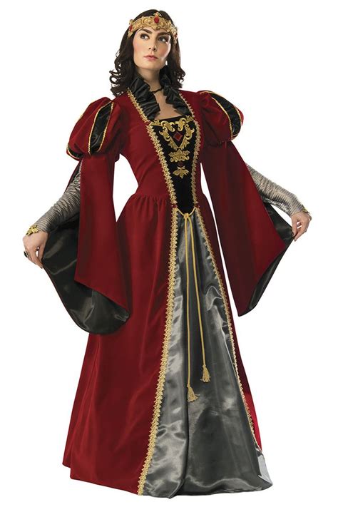 Renaissance Queen Costume Medieval Womens Dresses And Gowns