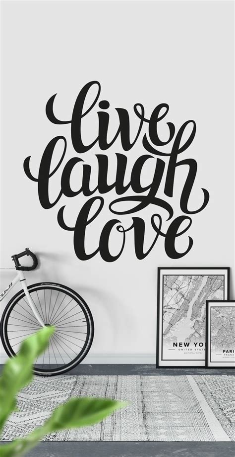 70 отметок «нравится», 1 комментариев — bystag (@bystag) в instagram: Live laugh love Wallpaper in 2021 | Live laugh love, Love wallpaper, Typography wall mural