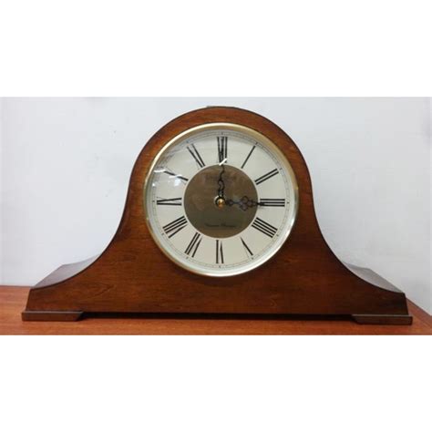 Modern Mahogany London Clock Co Quartz Chiming Mantel Clock With