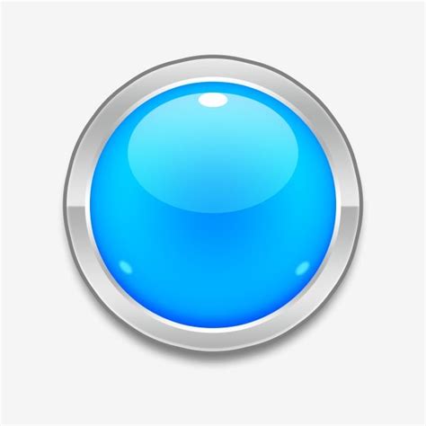 Blue Glossy Button Button Icons Blue Icons Button Png Transparent