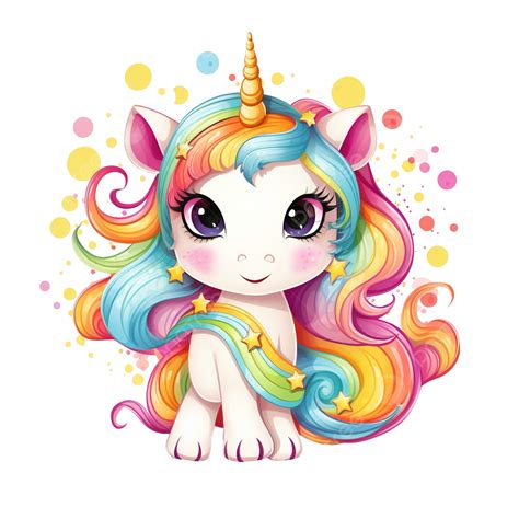 Cute Unicorn Rainbow Fantasy Horse Rainbow Png Transparent Image And