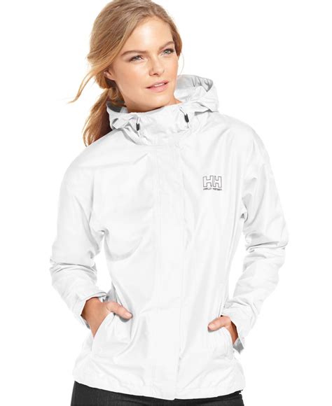Lyst Helly Hansen Seven J Hooded Rain Jacket In White