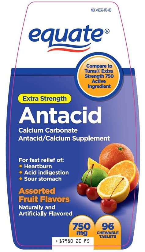 Calcium needs during pregnancy your body can't make calcium, so you need to get it from food or supplements. Equate Antacid (Wal-Mart Stores Inc) CALCIUM CARBONATE ...