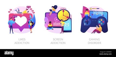 Technology Addiction Vector Concept Metaphor Stock Vector Image And Art