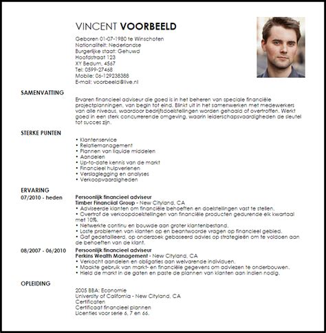Fund managers are all too familiar with overseeing money, supervising its distribution, and strategizing ways to grow its balance. Voorbeeld CV Financial Advisor | LiveCareer