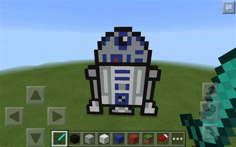 R2 D2 Pixel Art Minecraft Amino