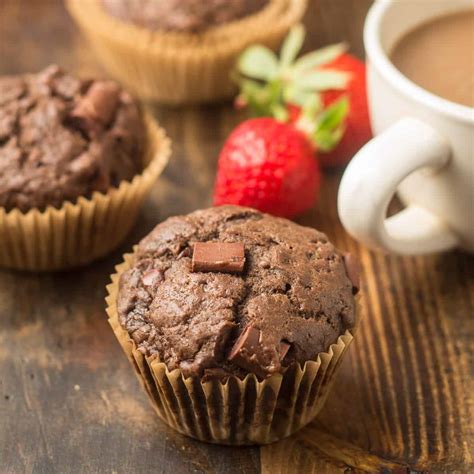 Vegan Double Chocolate Muffins Connoisseurus Veg