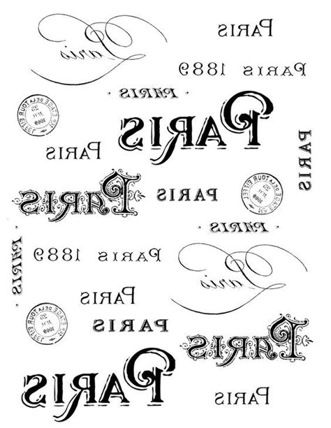 The Graphics Fairy Diy French Transfer Printable Paris Typography