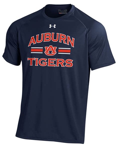Auburn Tigers Under Armour Auburn Tigers Navy Power Stripe T Shirt