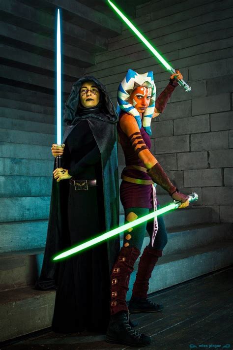 Ahsoka Tano And Barriss Offee By Golantis Star Wars Cosplay Star Wars Costumes Star Wars