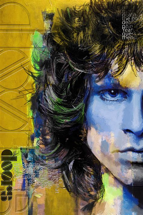 Jim Morrison Painting By Corporate Art Task Force