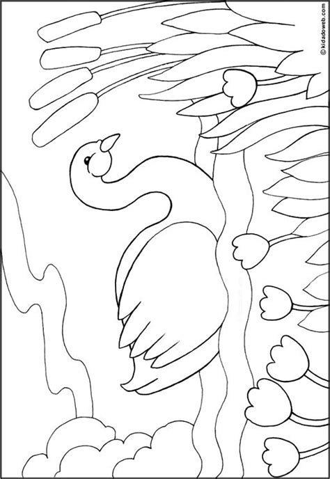Coloriage Animaux Cygne 514×747 Pixels Free Kids Coloring Pages