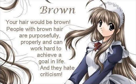 Anime Hair Color Meanings Brown Wattpad