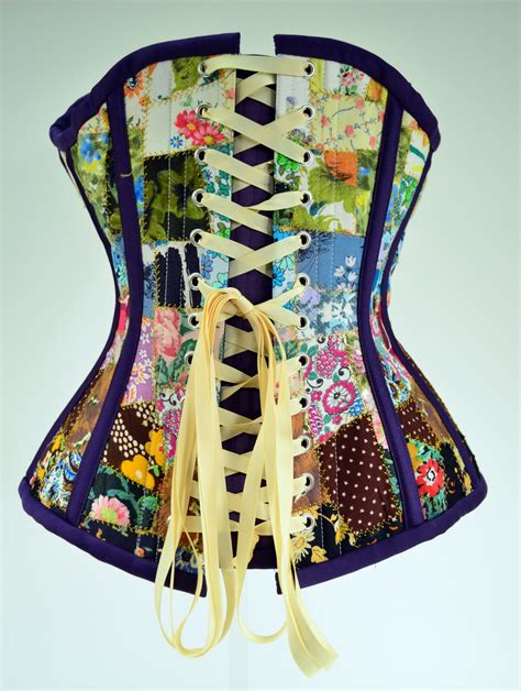 Patchwork Corset Wondering What To Do With All Of Flossing And Lace