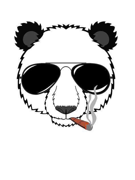 Smoking Panda Canvas Print For Sale By Thepijay Redbubble