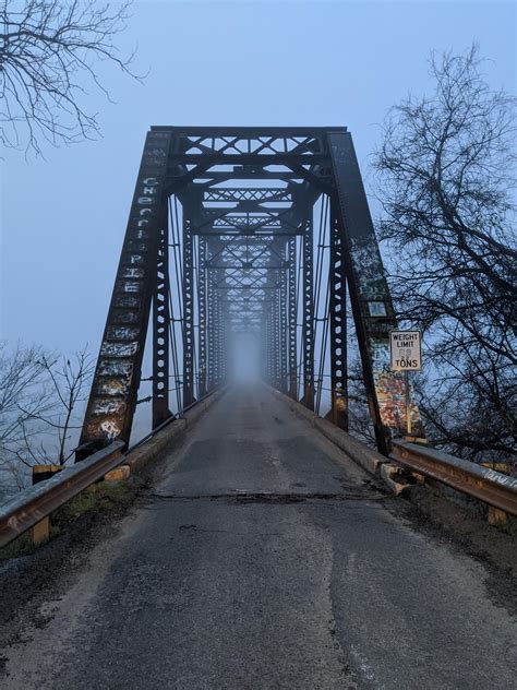 A Foggy Bridge This Morning In Central Oklahoma Pics