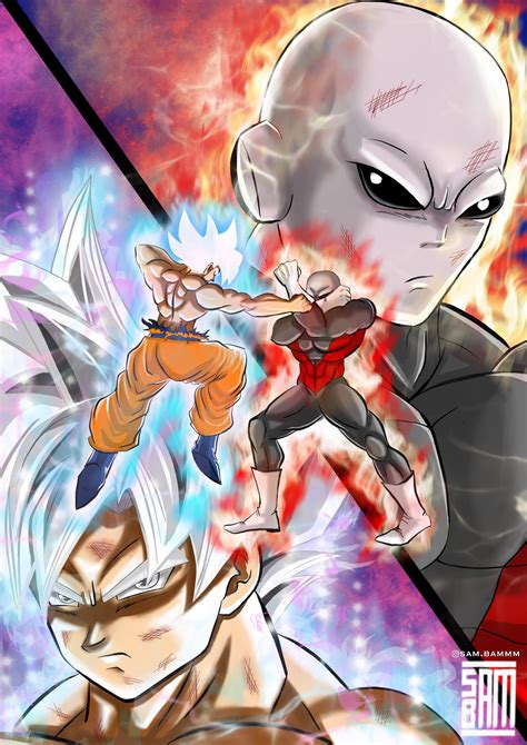 Goku Mastered Ultra Instinct Vs Jiren Fanart