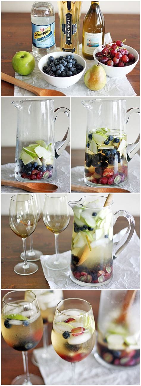 If you like a sweeter sangria, use ginger ale in place of club soda. White Wine-Elderflower Sangria | Recipe | Food drink, Food ...
