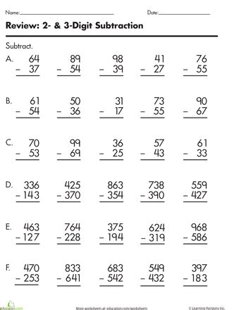 It is divided into 4 sections: Subtraction Practice | Subtraction practice, Kids math ...