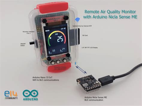 Remote Indoor Air Quality Monitoring With The Arduino Nicla Sense Me And Nano 33 Iot Arduino Blog