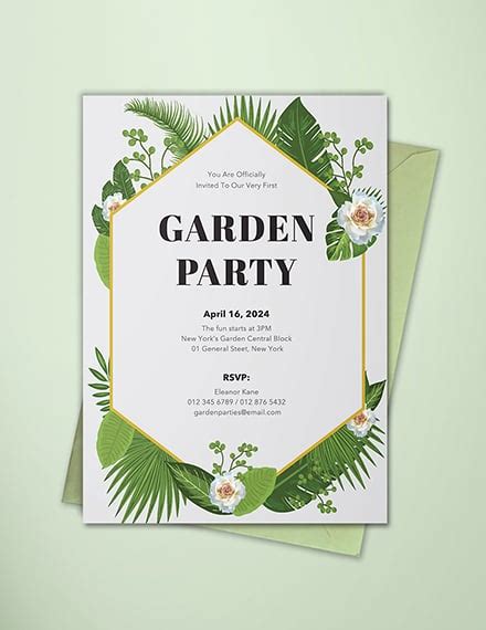 Free Garden Party Invitation Template Download 508 Invitations In Psd