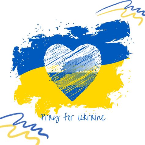 Drawing And Illustration Svg Peace Ukrainian Flag Printable Postcard