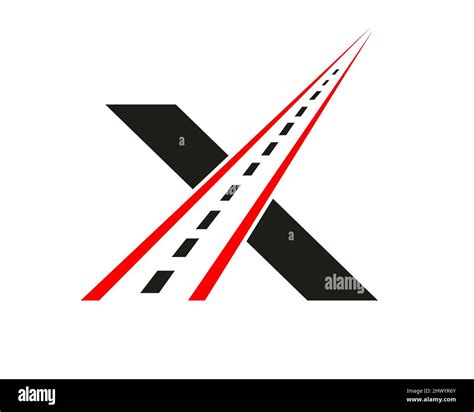 Transport Logo With X Letter Concept X Letter Road Logo Design