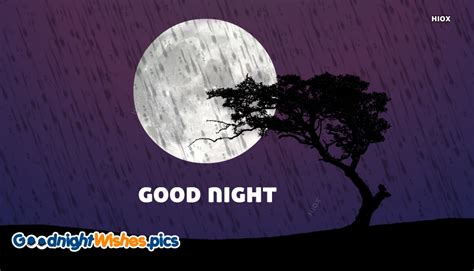 Good Night Wishes For Rainy Night