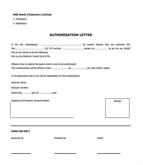 Authorization Letters Samples Download Free Writing Letters