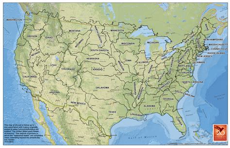Us Physical Map Rivers