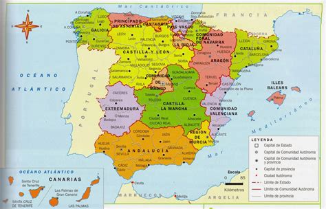 Mapa Politico De Espana Mapa De Espana Mapa Politico