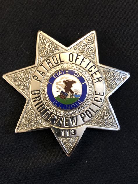 Bridgeview Police Badge Illinois Police Badge Badge Police