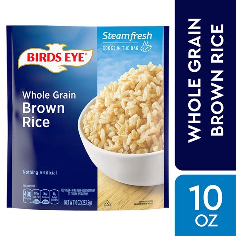 Birds Eye Steamfresh Whole Grain Brown Rice Frozen Rice 10 Oz