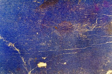 Old Blue Paper Texture With Cracks And Stains Abstract Background