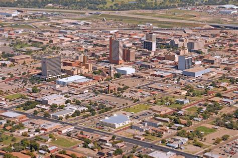 Lubbock Texas Aerial View Usa Cities City Photo