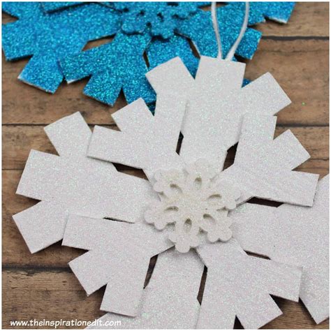 Winter Craft Snowflake Decoration For Kids Snowflake Craft Snowflake