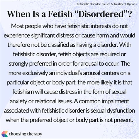 Fetishistic Disorder Causes And Treatment Options