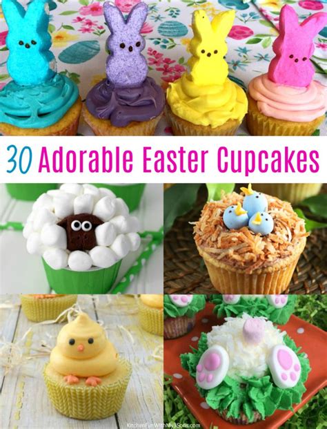 30 Of The Cutest Easter Cupcakes Kitchen Fun With My 3 Sons