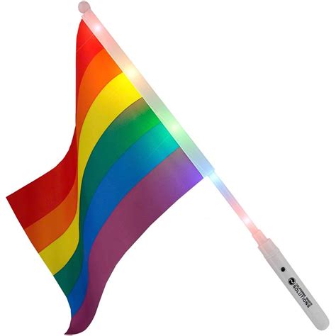 Light Up Rainbow Flag Personalization Available Positive Promotions