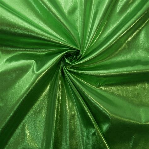 Luxe Tissue Lame Fabric Lime Green 25 Yard Bolt Fabric Direct