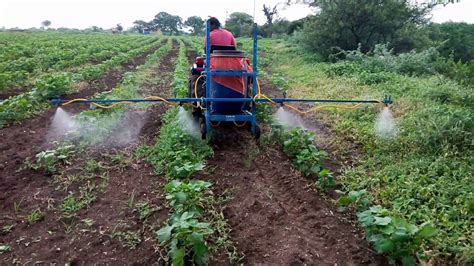 Tractor Mounted Spraying For Cotton And Other Crops Youtube