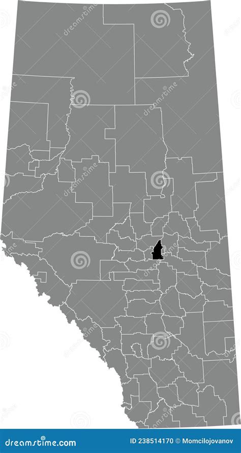 Locator Map Of The Strathcona County Specialized Municipality Stock