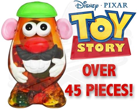 Mr Potato Head Container Playskool Toy Story Large 45 Piece Set Woody