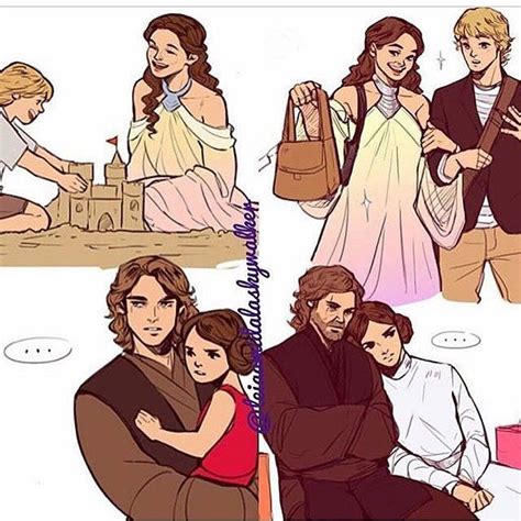Leia Would Be Just Like Anakin And Theyd Watch Padme And Luke Making