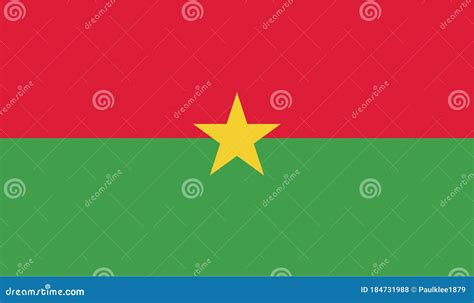 Burkina Faso Flag Vector Illustration Eps Stock Vector Illustration