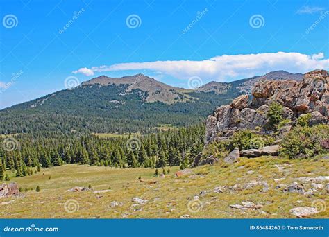 Powder River Pass Mountain View In Wyoming Usa Stock Photo Image Of