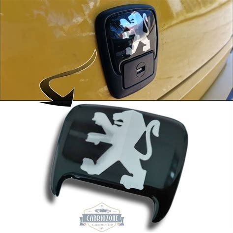 Peugeot Lion Chrome Badge Emblem Decal