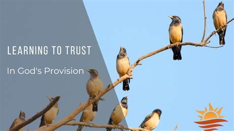 Learning To Trust In Gods Provision