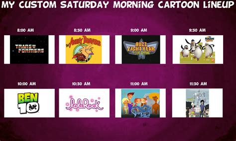 Kwritings Custom Saturday Morning Cartoon Lineup By Kurisuwriting On Deviantart