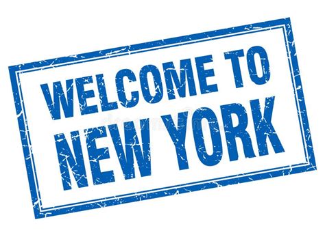 Welcome To New York Seal Stock Vector Illustration Of Stamp 119090968